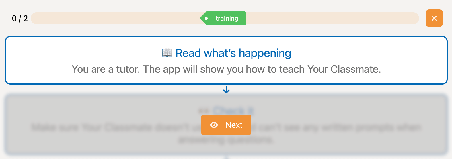 Slonig trains students on how to help their classmates